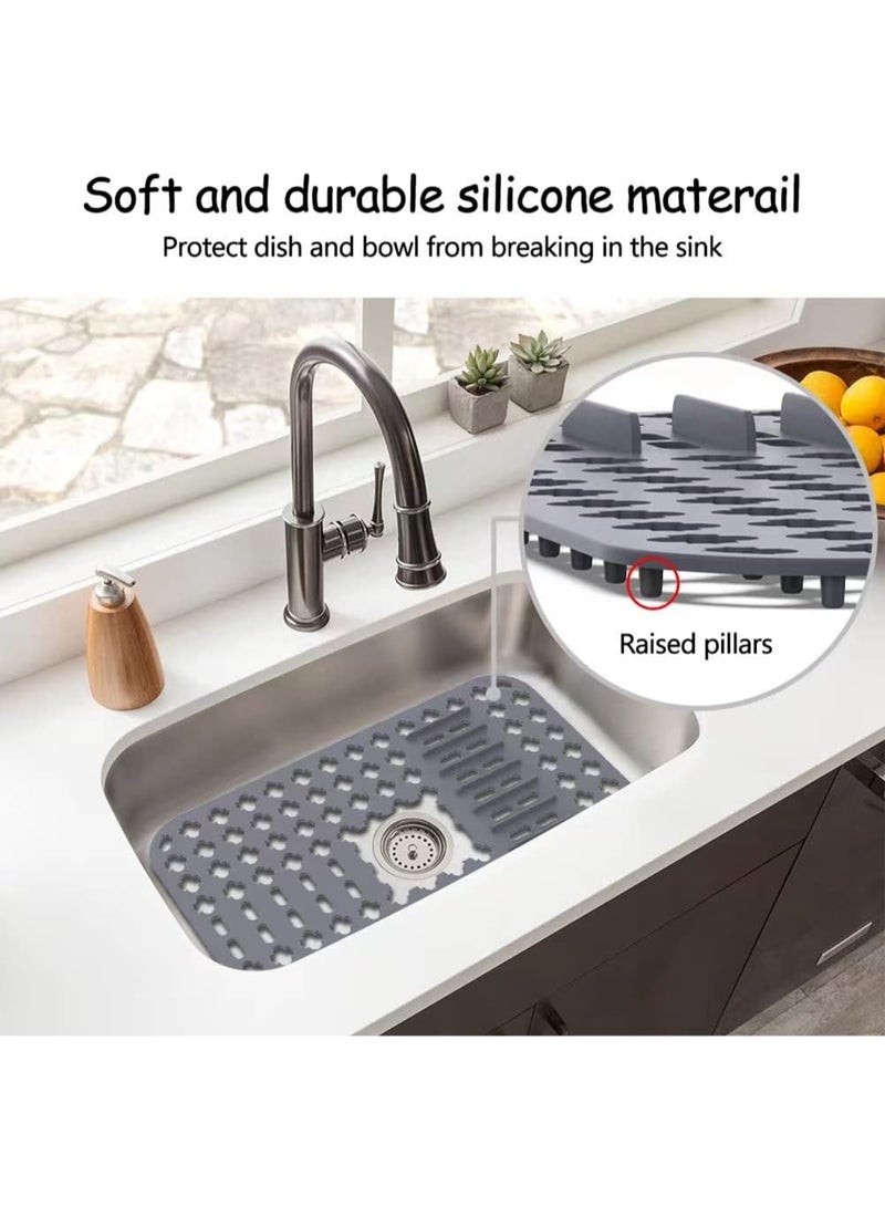 YelaJoy Kitchen Sink Protectors Mat 1 Pack, Silicone Sink Grid for Bottom of Kitchen Sink, Sink Mats for Stainless Steel Sink - Image 5